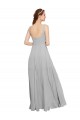 Square Neck Long Chiffon Dark Navy Sleeveless Bridesmaid Dress / Evening Dress Darwin