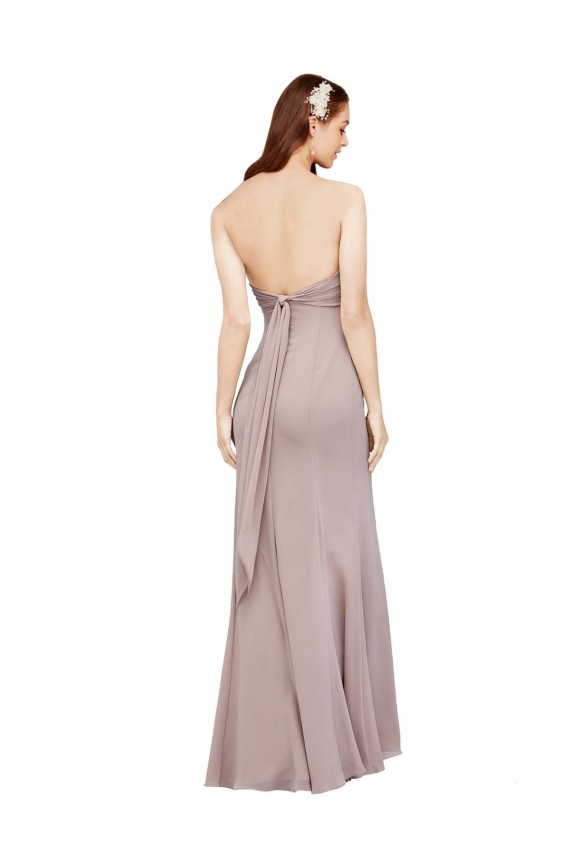 Off the Shoulder Long Soft Chiffon Black Sleeveless Prom Dress / Bridesmaid Dress Darwin