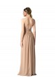 V-Neck Long Soft Chiffon Red Sleeveless Bridesmaid Dress / Formal Dress Darwin