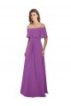 Spaghetti Straps Long Soft Chiffon Dahlia Flutter Sleeves Bridesmaid Dress Darwin