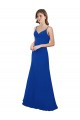 Sweetheart Long Soft Chiffon Royal Blue Sleeveless Evening Dress / Bridesmaid Dress Darwin