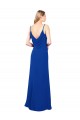 Sweetheart Long Soft Chiffon Royal Blue Sleeveless Evening Dress / Bridesmaid Dress Darwin