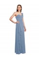 Sweetheart Long Chiffon Dusty Blue Sleeveless Formal Dress / Bridesmaid Dress Darwin