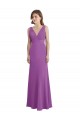 V-Neck Long Soft Chiffon Dahlia Sleeveless Bridesmaid Dress Darwin