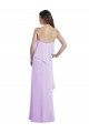 Scoop Neck Long Chiffon Lilac Sleeveless Bridesmaid Dress / Evening Dress Darwin