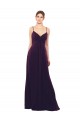 Sweetheart Long Soft Chiffon Grape Sleeveless Formal Dress / Bridesmaid Dress Darwin