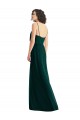V-Neck Long Soft Chiffon Ever Green Sleeveless Semi Formal Evening Dress / Bridesmaid Dress Darwin