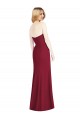 Strapless Long Soft Chiffon Desert Rose Sleeveless Bridesmaid Dress Darwin