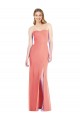 Strapless Long Soft Chiffon Desert Rose Sleeveless Bridesmaid Dress Darwin