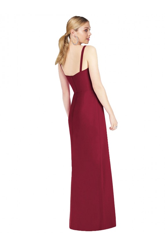 Strapless Long Soft Chiffon Lilac Sleeveless Bridesmaid Dress Darwin