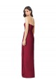 Strapless Long Soft Chiffon Olive Green Sleeveless Bridesmaid Dress Darwin