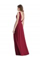 V-Neck Long Lxue Chiffon Sea Glass Sleeveless Bridesmaid Dress Darwin