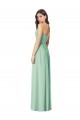 Strapless Long Soft Chiffon Mint Green Sleeveless Bridesmaid Dress Darwin