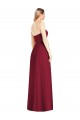 Strapless Long Soft Chiffon Hot Pink Sleeveless Semi Formal Evening Dress / Bridesmaid Dress Darwin