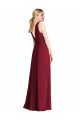 Halter Neck Long Soft Chiffon Royal Blue Sleeveless Bridesmaid Dress Darwin