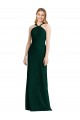 Halter Neck Long Soft Chiffon Ever Green Sleeveless Bridesmaid Dress Darwin