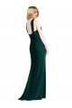 Halter Neck Long Soft Chiffon Ever Green Sleeveless Bridesmaid Dress Darwin