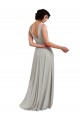 V-Neck Long Soft Chiffon Light Sky Blue Sleeveless Bridesmaid Dresses Darwin