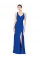 Sweetheart Long Chiffon Royal Blue Sleeveless Bridesmaid Dress / Evening Dress Darwin