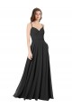 Sweetheart Long Chiffon Black A-Line Sleeveless Formal Dress / Bridesmaid Dress Darwin