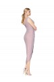 High Neck Cocktail Length Soft Chiffon Primrose Sleeveless High Low Evening Gown / Prom Dress / Bridesmaid Dress Darwin