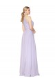 High Neck Long Soft Chiffon Lilac Sleeveless Formal Evening Gown / Prom Dress / Bridesmaid Dress Darwin