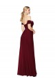 High Neck Long Soft Chiffon Burgundy Mermaid Sleeveless Formal Dress / Bridesmaid Dress Darwin