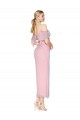 High Neck Knee Length Soft Chiffon Primrose Cold Shoulder Formal Evening Gown / Prom Dress / Bridesmaid Dress Darwin