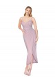 High Neck Knee Length Soft Chiffon Primrose Sleeveless High Low Evening Gown / Prom Dress / Bridesmaid Dress Darwin