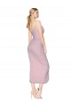 High Neck Knee Length Soft Chiffon Primrose Sleeveless High Low Evening Gown / Prom Dress / Bridesmaid Dress Darwin