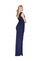 High Neck Long Soft Chiffon Dark Navy Mermaid Sleeveless Formal Evening Gown / Prom Dress / Bridesmaid Dress Darwin