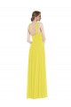 Sweetheart Long Soft Chiffon Yellow Sleeveless Semi Formal Evening Dress / Bridesmaid Dress Darwin