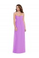 Sweetheart Long Soft Chiffon Violet Sleeveless Semi Formal Evening Dress / Bridesmaid Dress Darwin