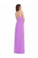 Sweetheart Long Soft Chiffon Violet Sleeveless Semi Formal Evening Dress / Bridesmaid Dress Darwin