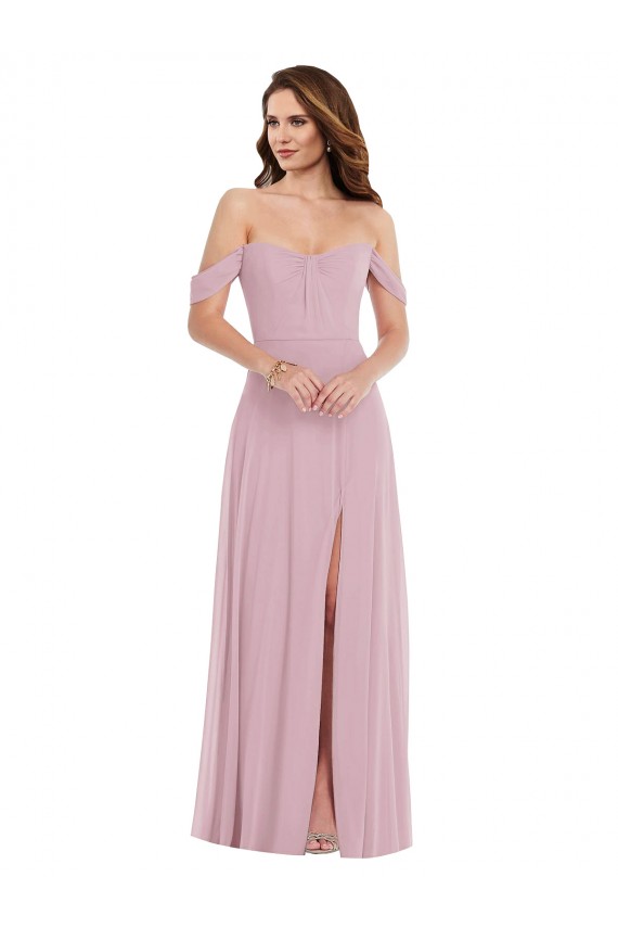 Sweetheart Long Soft Chiffon Primrose Sleeveless Black Tie Evening Gown / Bridesmaid Dress Darwin