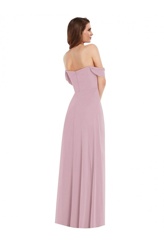 Sweetheart Long Soft Chiffon Primrose Sleeveless Black Tie Evening Gown / Bridesmaid Dress Darwin