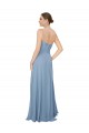 Strapless Long Chiffon Dusty Blue Sleeveless Bridesmaid Dress / Evening Dress Darwin