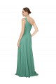 Strapless Long Soft Chiffon Icelandic Silver Sleeveless Bridesmaid Dress Darwin