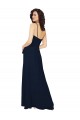 V-Neck Long Chiffon Dark Navy Sleeveless Bridesmaid Dress / Formal Dress Darwin