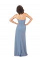 Strapless Long Soft Chiffon Burgundy Sleeveless Bridesmaid Dress Darwin