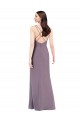 Sweetheart Long Soft Chiffon Dark Lavender Sleeveless Formal Evening Gown / Bridesmaid Dress Darwin