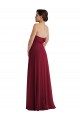 Strapless Long Soft Chiffon Burgundy Sleeveless Formal Evening Gown / Bridesmaid Dress Darwin