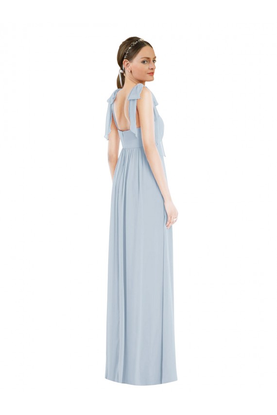 Sweetheart Long Soft Chiffon Sea Glass Sleeveless Semi Formal Evening Dress / Bridesmaid Dress Darwin