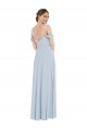 Off the Shoulder Long Soft Chiffon Sea Glass Flounce Sleeves Semi Formal Evening Dress / Bridesmaid Dress Darwin