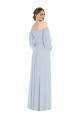 Sweetheart Long Soft Chiffon Sea Glass Puff Sleeves Formal Evening Gown / Bridesmaid Dress Darwin