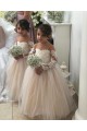 Sweetheart Chapel Train Tulle & Lace Ivory Long Sleeves Little Flower Girl Dress Darwin