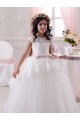 Sweetheart Long Tulle & Lace Ivory Sleeveless Flower Girl Dresses Darwin