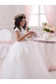 Sweetheart Long Tulle & Lace Ivory Sleeveless Flower Girl Dresses Darwin