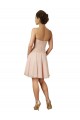 Sweetheart Knee Length Soft Chiffon & Lace Pink Sleeveless Bridesmaid Dress Darwin