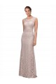 Scoop Neck Long Lace Sleeveless Prom Dress / Bridesmaid Dress Darwin